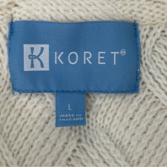 Vintage Woven Cardigan Sz L Quilted Knit Pearl Button Front Sweater Grannycore - Picture 2 of 14